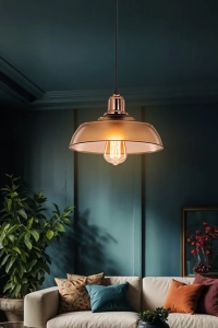 Bal Rengi Sarkıt Avize Yatak Odası Salon Mutfak Koridor Şık Lamba